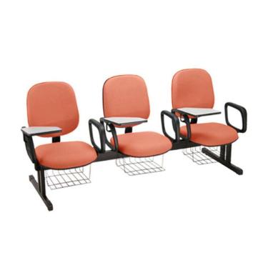 Imagem de Cadeira em longarina para Escolas Linha Uno Vermelho