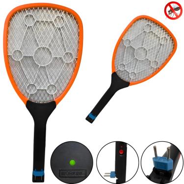 Imagem de Raquete Elétrica Recarregavel Bi-volt Mata Moscas Mosquitos MENDES STORE