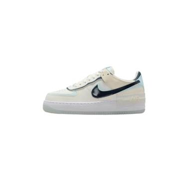 Imagem de Nike Tênis feminino Air Force 1 Shadow (DZ1847-107, azul vela/azul gelo/leite de coco/azul marinho), Vela/azul glacial/leite de coco/azul marinho, 41