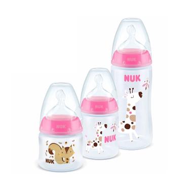 Imagem de Kit 3 Mamadeira Starter Rosa 90/150/300ml First Choice - nuk