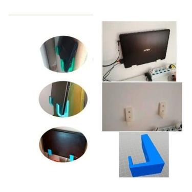 Imagem de Suporte Fixar Prender Notebook Na Parede Ou Móveis