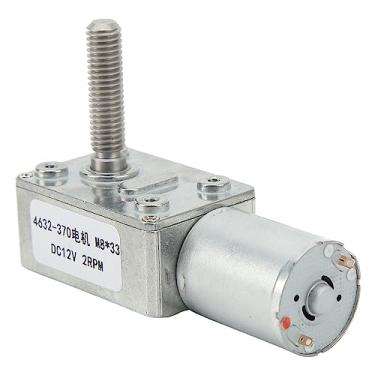 Imagem de Motor de Redução de Velocidade DC12V 4632 370 Motor de Engrenagem de de Alta Precisão M8X33MM 2rpm Caixa de Engrenagem Elétrica Caixa de Engrenagem de Alumínio Abridores de