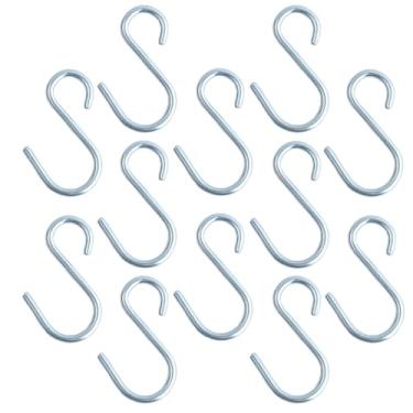 Imagem de 18 Ganchos de Aço Tipo S N2 para Floreiras Jardim Vertical Vasos Painel Treliças e Kokedamas