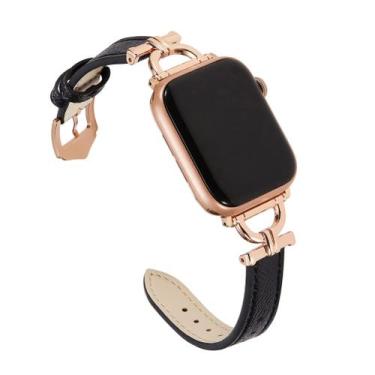 Imagem de Pulseira de couro de reposição Osber para Apple Watch Watch Women 38-4