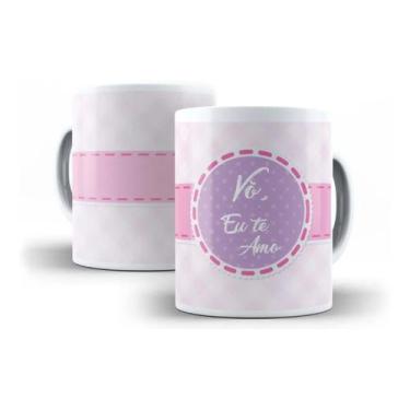 Imagem de Caneca Porcelana Vó Eu Te Amo Presente Dia Dos Avós Vovó - Villa Canec