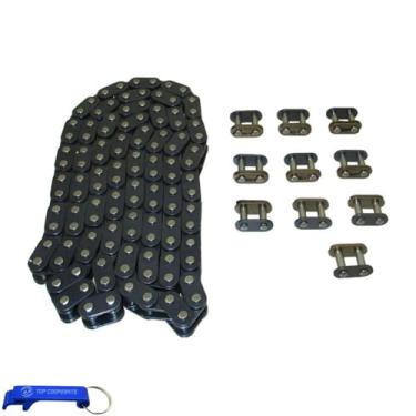 Imagem de Corrente TC-Motor com 10 peças extra Master Link para 2 tempos 43 cc 47 cc 49 cc Mini ATV Quad Dirt Super Pocket BikeTC-Motor T8F Chain 116 Links With Extra 10pcs Master Link TC-Motor