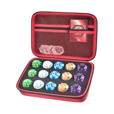 Imagem de Caixa Organizadora de Brinquedos Bakugan e BakuCores Armored, Vermelho