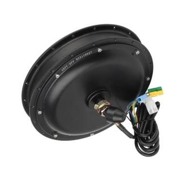 Imagem de 48V 1500W Cubrão dianteiro Motor de bicicleta elétrica Bateria de lítio modificada Motor da roda dianteira Motor de alto desempenho Motor de cubo de engrenagem sem escova para DIY