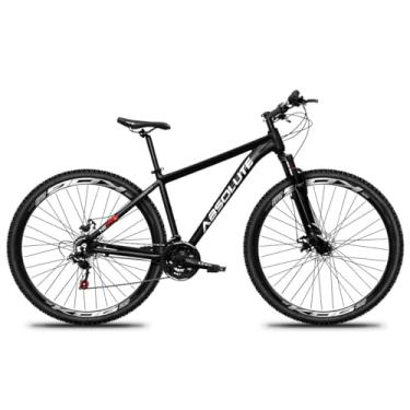 Imagem de Bicicleta Adulta Aro 29 Nova Absolute Nero 5 em Alumínio 27V Relação 3x9 Com K7 11-32D Freios a Disco e Suspensão de 80mm,17,Preto