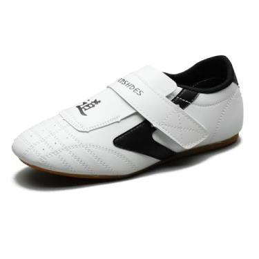 Imagem de MSMAX Sapatos De Taekwondo Para Artes Marciais Crianças E Adultos, Feminino, Kung Fu, Tai Chi, Tênis Preto, 9,5 M Eua, Infantil