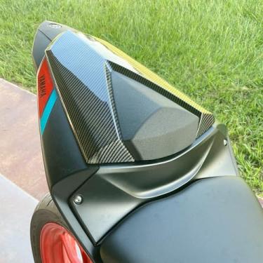 Imagem de Lorababer Motocicleta Para Mt 03 25 Passageiro Traseiro Assento Solo Capa Carenagem Garupa Abs Rígido Cauda Yamaha Yzf R3 R25 Mt03 Mt25 (Aparência De Fibra Carbono)