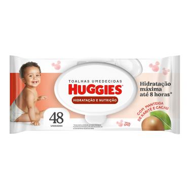 Imagem de Lenços Umedecidos Huggies Hidratação e Nutrição Contra Assaduras 48 unidades