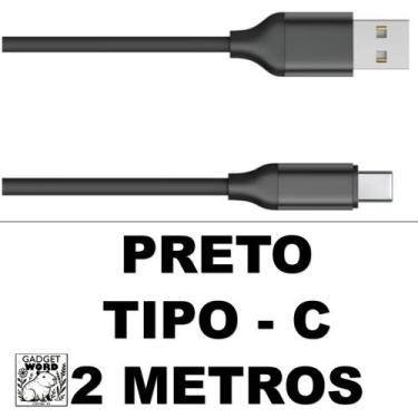 Imagem de Cabo 2 Metros Carregador Silicone 1 e 2 Metros Colorido Iphone V8 e Ty