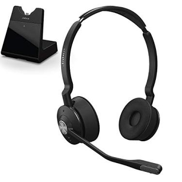 Imagem de Jabra Engage 75 fones de ouvido sem fio, estéreo – Fone de ouvido para telefone com desempenho sem fio líder do setor, microfone avançado com cancelamento de ruído, bateria de dia inteiro