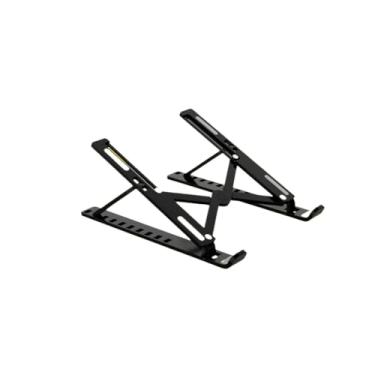 Imagem de Suporte Apoio De Notebook Para Mesa Dobrável Base Laptop Articulado Preto