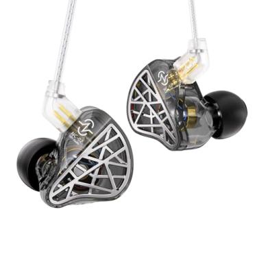 Imagem de CCZ NC02 fones de ouvido intra-auriculares, fones de ouvido para cantores, fones de ouvido para jogos com fio de graves profundos, fones de ouvido DD IEM com driver duplo dinâmico, IEMs para baterista