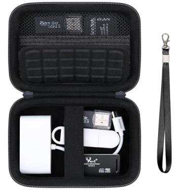 Imagem de Supmay Capa organizadora para leitores de cartões de memória de computador compatível com leitor de cartão SD, leitor de cartão SD USB C, cartão TF, cartão micro SD, bolsa de armazenamento de