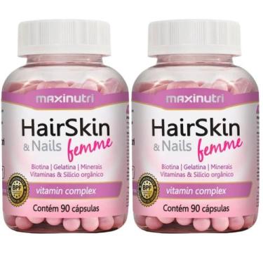 Imagem de KIT 2X HairSkin Femme 90 cápsulas - Maxinutri