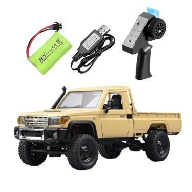 Imagem de Garende 1:12 RC Crawler Car Mini RC Rock Crawler Hobby Grade Simulado Escalada Carro Pickup Trucks para Estrada de Pedra Lama Pastagens Grama, 1 bateria