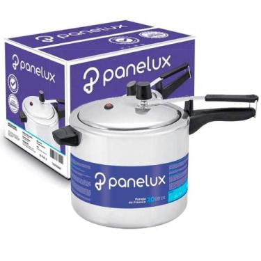 Imagem de Panela de Pressão 7 Litros Classic Polida Alumínio Fechamento Interno 