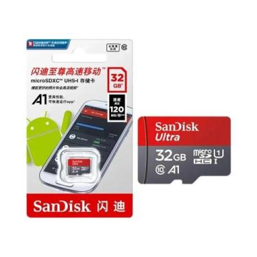 Imagem de Cartão Micro SD SanDisk A1 De 256GB 128GB 64GB 32GB Classe 10 UHS-1 Co