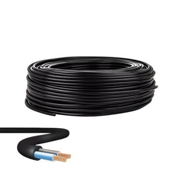 Imagem de Cabo Comando Preto 2x2,5mm 100 Metros - Spazio