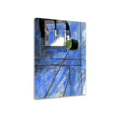 Imagem de Pintura famosa em tela - vista de Notre-Dame-impressão em tela de arte de parede - reprodução clássica - pôster para sala de estar decoração de casa 60 x 96 cm moldura interna