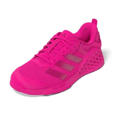 Imagem de adidas Tênis de treinamento feminino Dropset 3, Rosa choque/rosa choque/branco, 5 Wide