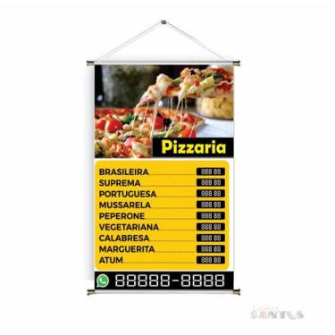 Imagem de Banner pronto Pizza BA 286 medida 45x70 cm arte pronta
