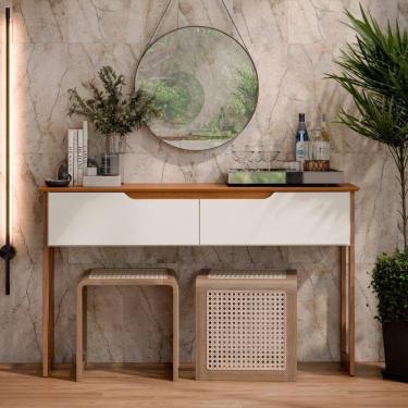 Imagem de Aparador Eros Flow 2 Portas Para Sala De Jantar Off White-freijó