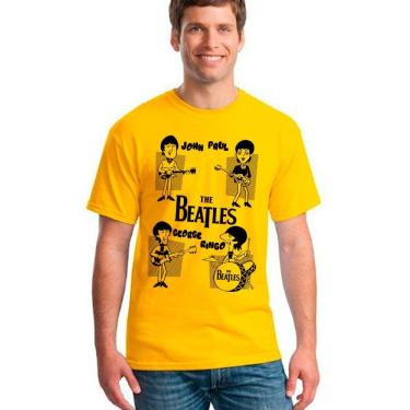 Imagem de Camiseta camisa  The Beatles , desenho animado, varias cores