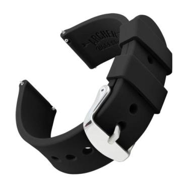 Imagem de Pulseira de relógio Archer Silicone Quick Release 19 mm preta - Archer
