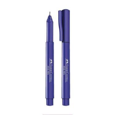 Imagem de Caneta Hidrográfica Ponta Fina 0.4mm Azul - Faber-castell - Faber Cast