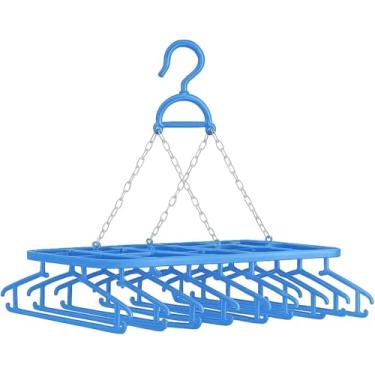 Imagem de Varal Cabideiro Premium com 8 Cabides - Portátil Leve e Resistente para Secar Roupas sem Amassar