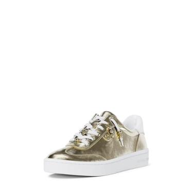 Imagem de Michael Kors Tênis feminino Scotty com cadarço, Ouro pálido, 41