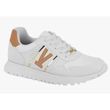 Imagem de Tênis Feminino Casual VIzzano Confortavel 1429.214 - Original (Branco/Camel, BR, Adulto, Numérico, 34)