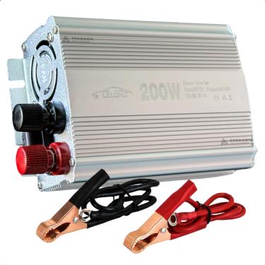 Imagem de Inversor De Tensão 200w 12v P 110v Ou 220v Conector Usb