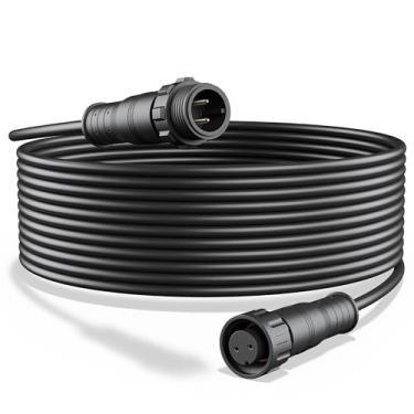 Imagem de Cabo de extensão de alimentação, cabo de extensão para cortador de grama robô, cabo de extensão externo de 80 m, extensor de saída de 2 pinos, compatível com Segway Navimow H Series, série i, série X3