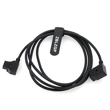 Imagem de ZBLZGP D-Tap Cabo de alimentação de bateria P-Tap de 2 pinos macho para fêmea para bateria IDX Anton-Bauer V-Mount Gold Mount ARRI Red Camera (2M)