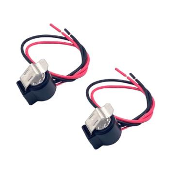 Imagem de 2 peças W10225581 peças de termostato de descongelamento de geladeira compatíveis com Whirlpool Kenmore Amana Crosley substitui AP6017375 2149849 2161331 WPW10225581 W10260437PS11750673 AH2376801