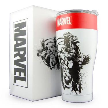 Imagem de Copo Marvel Térmico 900ml Heróis Vingadores Avengers Inoxidável, 0.575