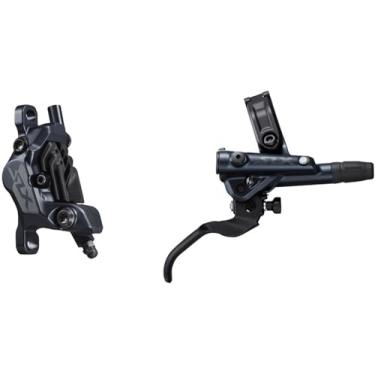Imagem de SHIMANO SLX M7100 M7120 Disco de freio e alavanca – hidráulico, pós-montagem, 2 pistões, preto, Preto, 7120 - Rear (Enduro)