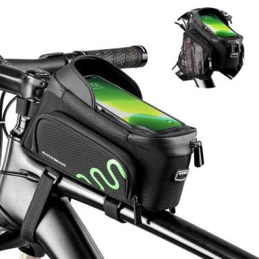 Imagem de Bolsa de estrutura de bicicleta ROCKBROS Bike Phone Mount 2L de poliés