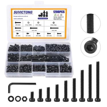 Imagem de Conjunto de parafusos SUVICTONG M3 Conjunto de porcas e parafusos 1200