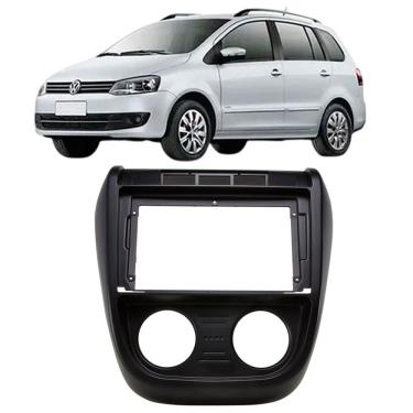 Imagem de Moldura 9 Polegadas Fox Crossfox Spacefox 2004 à 2010 Preta Painel Multimidia Expex Epx9vw007 Som