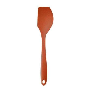 Imagem de Espátula De Silicone Curva Grande 27Cm Terracota Reforçada