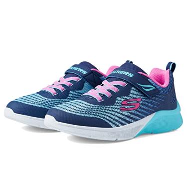 Imagem de Skechers Tênis infantil unissex Microspec-Rejoice Racer, Azul marinho/multi, 16