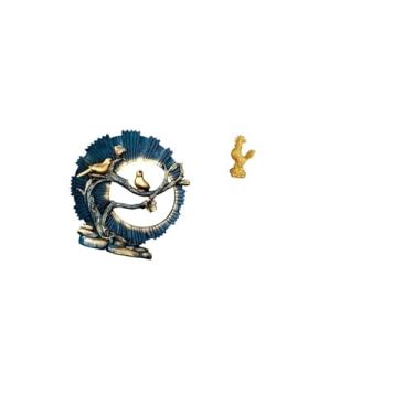 Imagem de Fenteer Estatueta de Galinha de Resina para Decoração de Casa, Escultura de Estátua de de Feng Shui, Enfeite de Mesa para Sala de Estar, Estante de Livro