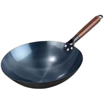 Imagem de FytStycale Wok Antiaderente, Frigideira Wok, Panelas de Cozimento, Frigideiras Antiaderentes, Wok Chinês, Wok de Ferro para Pão Frito, Panquecas, Sanduíches, Car, 32cm