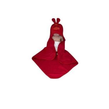 Imagem de Toalha Capuz Para Bebê Felpuda Com Bordado de Microfibra Extra Macio. 
